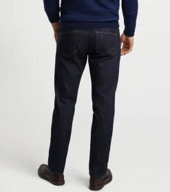 Clearance Peter Millar Vintage Washed Five-Pocket Denim MEDIUM WASH INDIGO