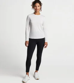 Sale Peter Millar Vinyasa Performance Long-Sleeve T-Shirt White