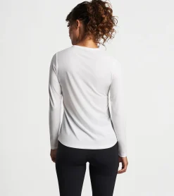 Sale Peter Millar Vinyasa Performance Long-Sleeve T-Shirt White