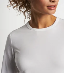 Sale Peter Millar Vinyasa Performance Long-Sleeve T-Shirt White