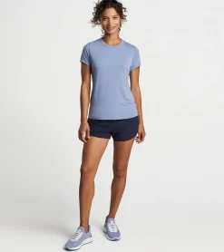 Discount Peter Millar Vinyasa Performance T-Shirt BLUE HERON