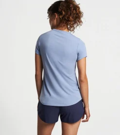Discount Peter Millar Vinyasa Performance T-Shirt BLUE HERON