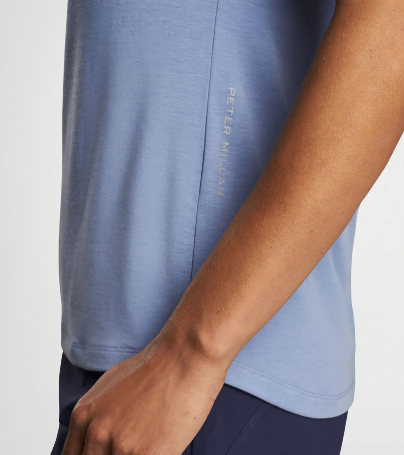 Discount Peter Millar Vinyasa Performance T-Shirt BLUE HERON