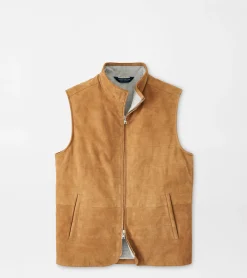 Outlet Peter Millar Vista Suede Vest SUMMER DUNES