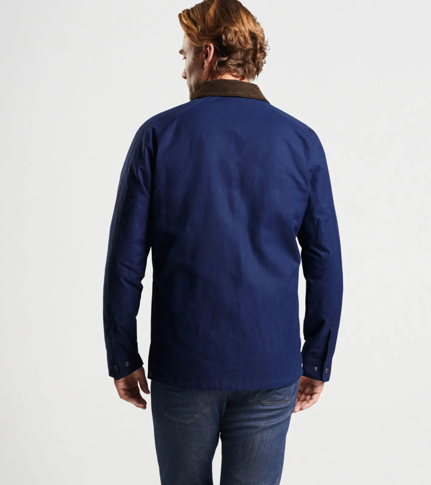 Outlet Peter Millar Waxed Cotton Field Jacket Navy