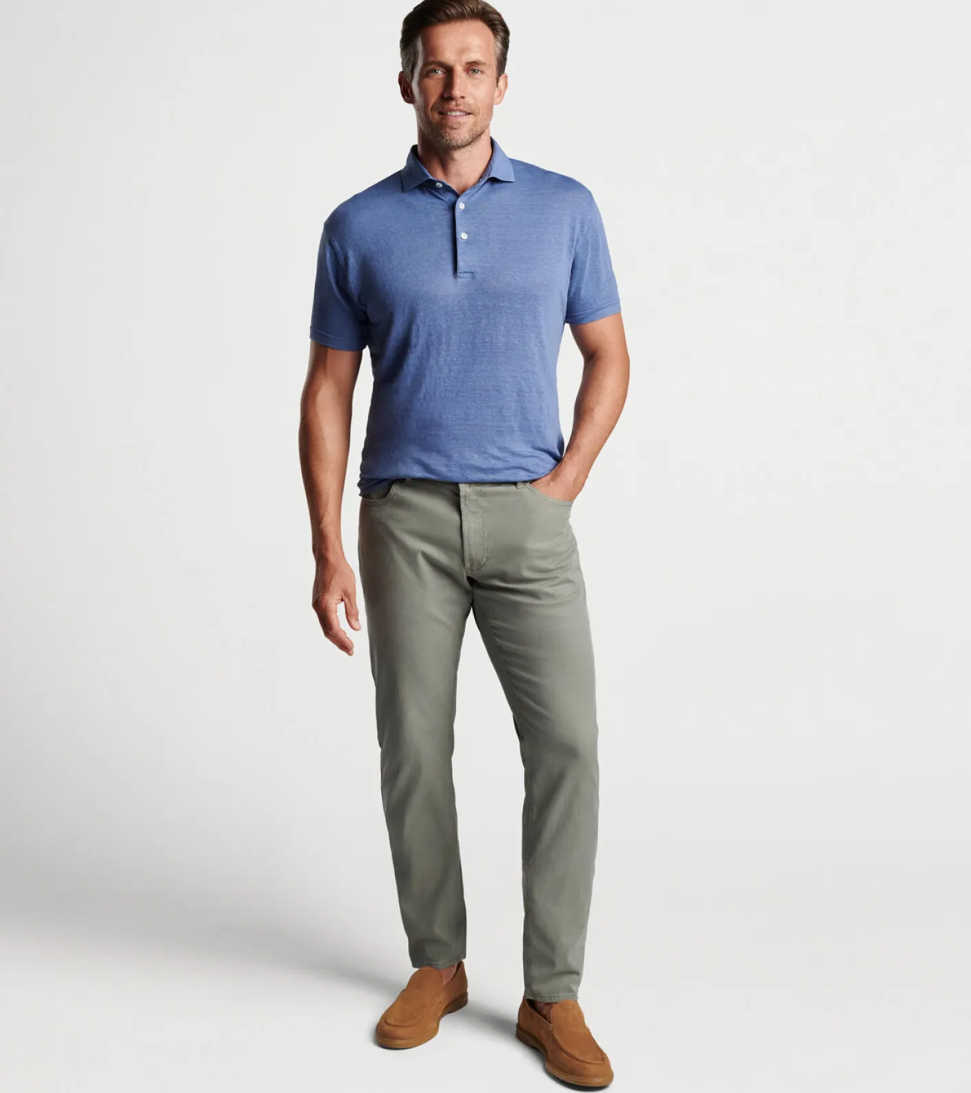 Online Peter Millar Wayfare Five-Pocket Pant SAGE FOG
