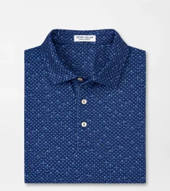 Hot Peter Millar Whiskey Sour Performance Jersey Polo Sport Navy
