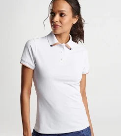 Clearance Peter Millar Whitworth Sport Mesh Polo Coral Rose