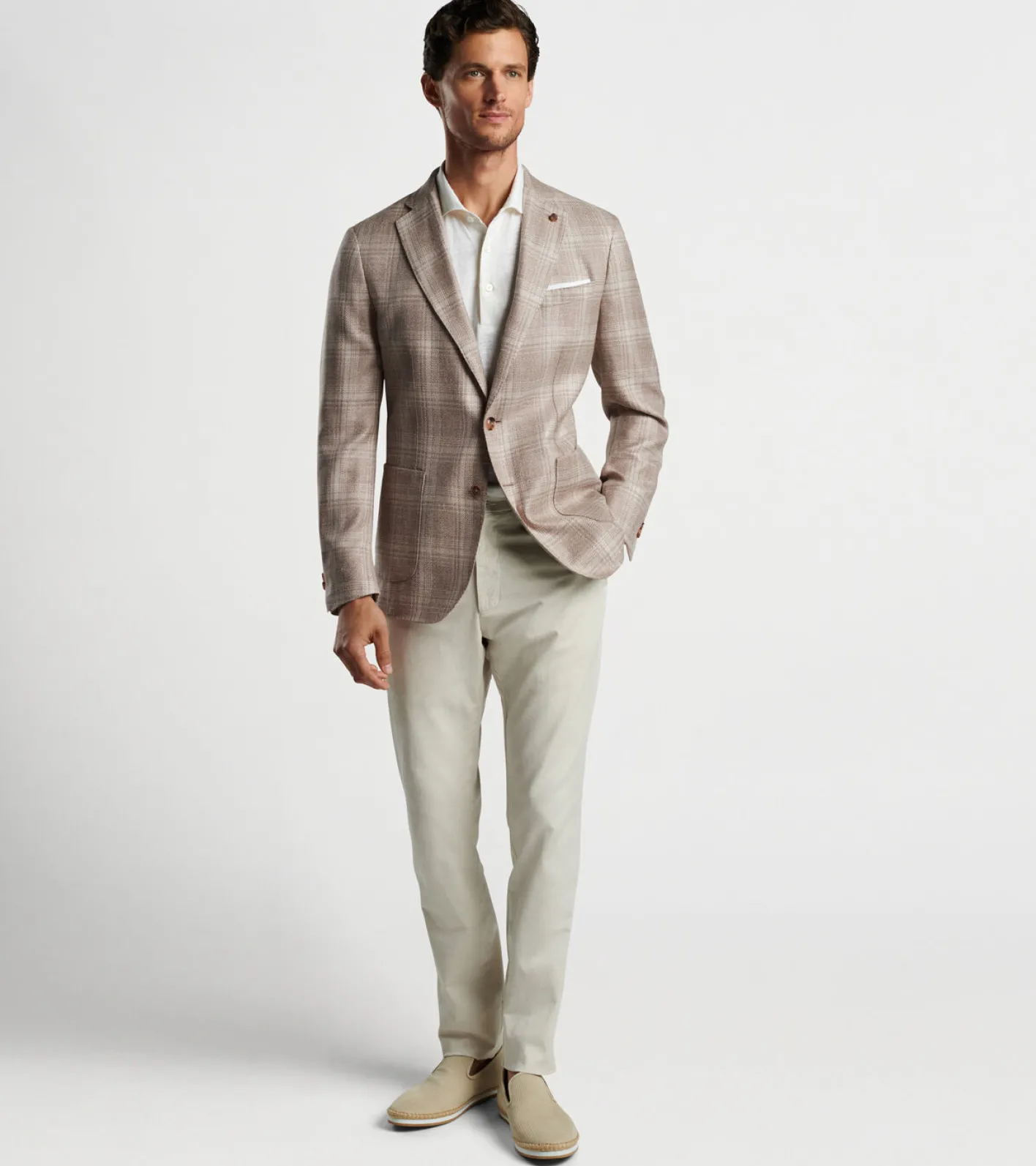 Online Peter Millar Willard Plaid Soft Jacket Khaki
