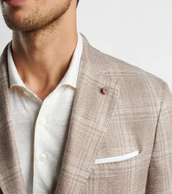 Online Peter Millar Willard Plaid Soft Jacket Khaki