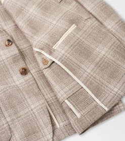 Online Peter Millar Willard Plaid Soft Jacket Khaki
