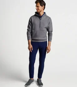 Clearance Peter Millar Winsome Half-Zip Hoodie BLUE PEARL