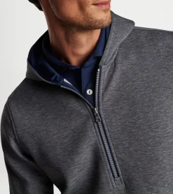 Clearance Peter Millar Winsome Half-Zip Hoodie BLUE PEARL