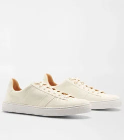 Sale Peter Millar Women's Vantage Suede Sneaker Ivory