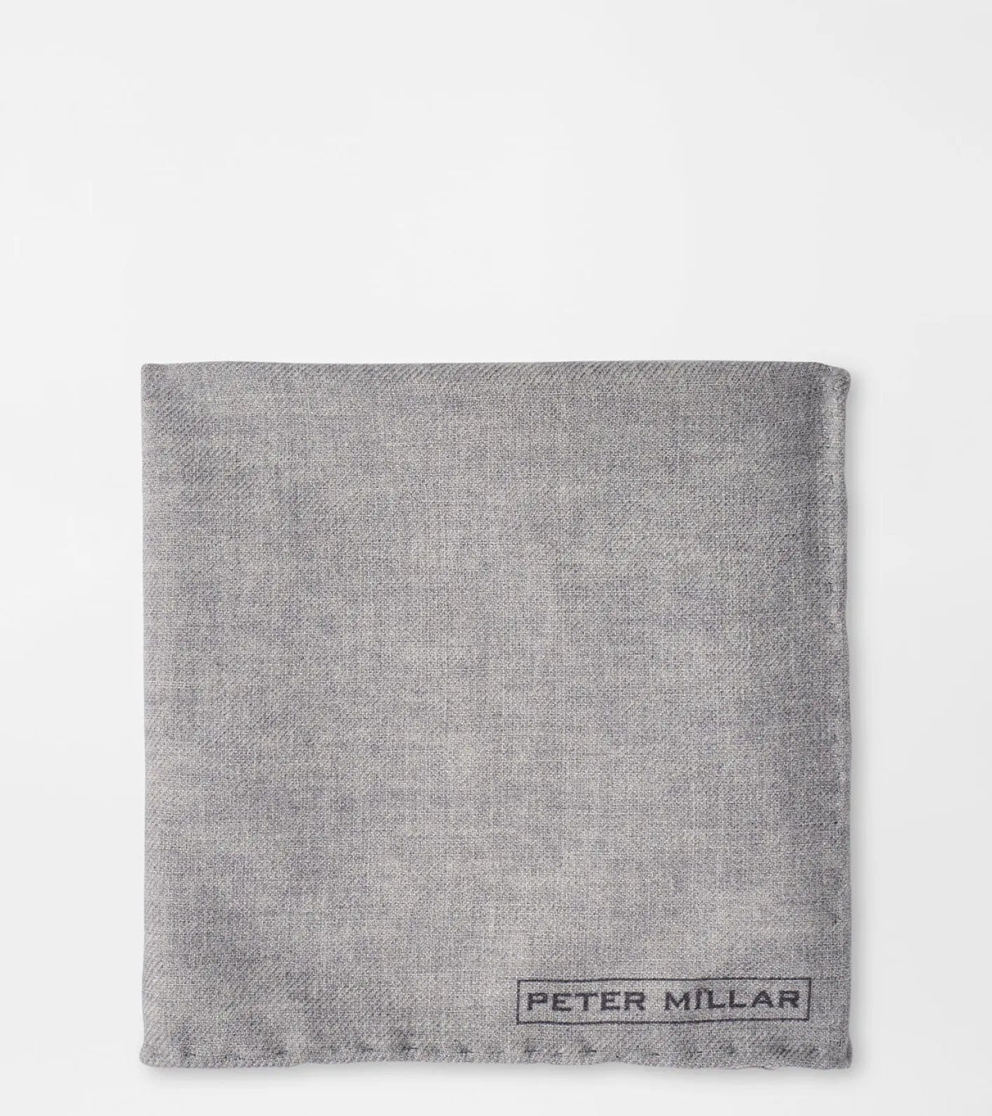 Fashion Peter Millar Wool Pocket Square Nickel