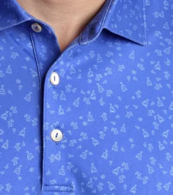 Sale Peter Millar Worth A Shot Performance Jersey Polo Sapphire