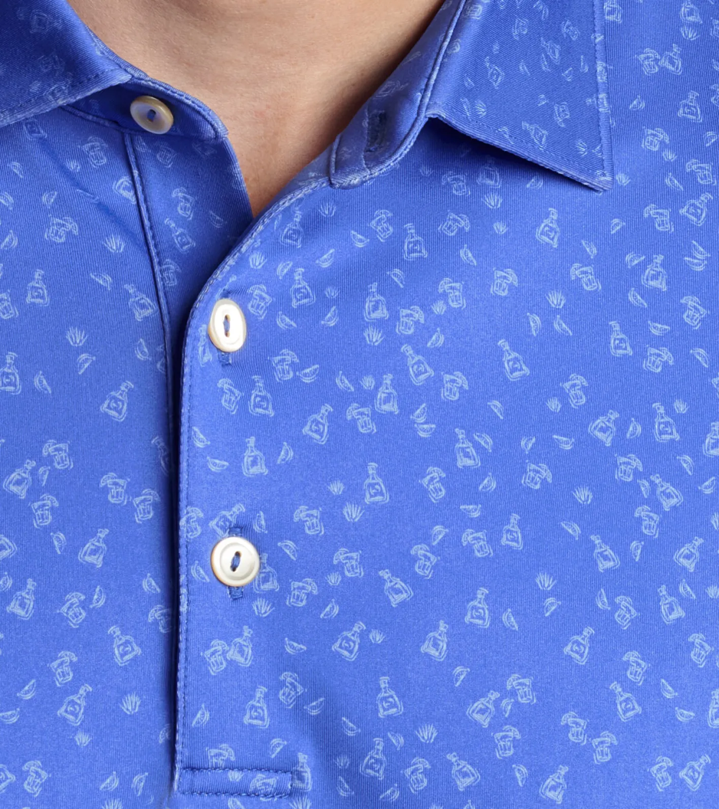 Sale Peter Millar Worth A Shot Performance Jersey Polo Sapphire